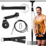 Bells of Steel Cable Machine Pulley System - Weight Pulley System for Plates, LAT Pulldown Attachments - Commercial and Home Gym Accessories - Cable Pulley for Triceps, Lats, Rows - 440 lb Capacity