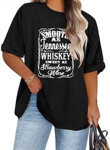 IN'VOLAND Women's Plus Size Oversized T-Shirt Summer Crew Neck Casual Tunic Tops Short Sleeve Loose Tee Tops