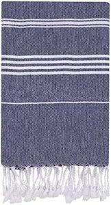 HABER Extra Large 100% Cotton Bath Towel, Size 94 X 178 cm, Quick Absorption and Faster Drying Towel – Ideal for Bath, Beach, Travel, Pool, Yoga (Pack of 1, XL Size, Blue)