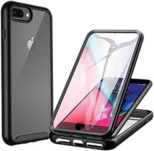 CENHUFO Compatible with iPhone 7 Plus/ 8 Plus/6S Plus/6 Plus Case Built-in Screen Protector Shockproof Clear Cover 360° Full Body Protective Case for iPhone 7 Plus/ 8 Plus/6S Plus/6 Plus