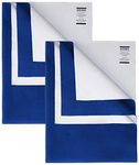 Amazon Brand - Solimo Cotton Baby Water Resistant Large Size Dry Sheet (140Cm X 100Cm, Royal Blue, Set Of 2)