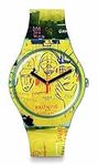 Swatch Unisex Quartz Casual Watch Hollywood Africans by JM Basquiat (Model SUOZ354)