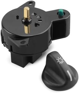 Headlight Switch and Knob Set, Fit for Ford Ranger/Explorer Sport Trac/Explorer/Mercury Mountaineer, Fit for Mazda B4000 B2500 B2300, Replacement Switch 3L5T-11654-BA, Knob F2DZ11666A