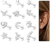 YADOCA 12Pcs 16G Tragus Earrings fo