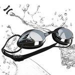 VETOKY Swimming Goggles, Racing Swim Goggles UV Protection No Leaking Anti Fog Crystal Clear Vision for Adults, Men, Women and Kids Age 8+