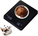 Coffee Scale with Timer, 3kg/0.1g Digital Coffee Scale with LED Display Touch Sensor Espresso Coffee Scale with Tare Function, Rechargeable and Battery Operated Small Digital Coffee Scale