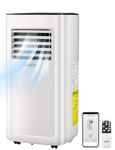 pasapair 8000 BTU Portable Air Conditioner, Quiet AC Unit for for Rooms up to 320 Sq.Ft, 4-IN-1 Cooling Fan with Remote/WiFi/Alexa, Dehumidifier for Home, Office, 24H Timer & Easy-Install Window Kit