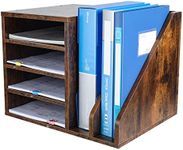PAG Wood Desktop File Holder Organi