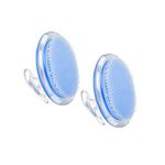 Dylonic Exfoliating Body Scrubber | Exfoliating Brush for Ingrown Hair Treatment | Body Exfoliator | Silicone Body Scrubber for Men & Women | Treat & Prevent Razor Bumps & Ingrown Hairs (Blue 2pk)