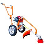 DVI 50CC 4 Stroke Trolley Brush Cutter| with Weeder Attachment | for Grass Trimming & Weeding Soil | with 80T, 3T, 2T Blade & TAP N Go (Without Attachment)