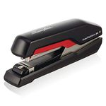 Rapid Supreme SuperFlatClinch S17 Fullstrip Stapler, Black/Red