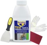 Complete Paint Remover Bundle: TX10 Paint & Varnish Stripper, Blackspur Scraper, Abrasive Sponge , Rubber Gloves - Ideal Paint Stripper for Wood, Metal, and Bricks