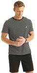 Nautica Men's J-Class T-Shirt, Striped Black / White, X-Large