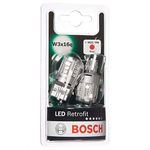 Bosch -W21/5W (- 580) LED Retrofit Car Light Bulbs - 12 V 2,5 W W3x16q - 2 Bulbs