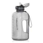 GIFUBOWA 3l Big Water Bottle with Handle and Straw 105oz Giant Sport 0.8 Gallon 3000ml Drinking Jug Large Motivational 3 litre Bpa Free Leakproof Bottles for Gym Yoga Camping Outdoor Travel