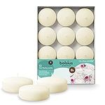 Bolsius - Maxi Floating Candles - Ivory - 12 Pieces in a Box - Ø 7.6 cm - Burning Time 8 Hours - Fragrance-Free - Paraffin Wax - XL Floating Candle - Various Occasions