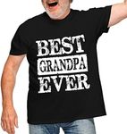 fresh tees Best Grandpa Ever T-Shirt | Father's Day Shirt Gifts | Funny Gifts for Husband Dad Grandpa (Small, Black)