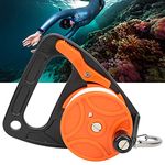 ABS+Plastic Diving Line Wheel , Diving Large Ratchet Reel Diving Ratchet Reel 150ft Dive Reel for Diving Equipment Wreck Diving Underwater Diving/cave Drift Diving(orange)