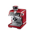 De'Longhi EC9335R La Specialista Espresso Machine with Sensor Grinder, Dual Heating System, Advanced Latte System & Hot Water Spout for Americano Coffee or Tea, Stainless Steel, Red