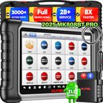 Autel Scanner MaxiCOM MK808BT Diagnostic Tool, Upgraded Version of MK808, with MaxiVCI Supports Full System Scan & IMMO/EPB/SAS/BMS/TPMS/DPF, ABS Auto Bleed Function