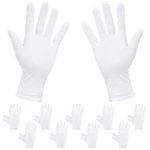 Rovtop 10 Pairs White Gloves, 9.8 inches,Eczema Cotton Gloves Used to Inspect Jewelry, Dry Hand moisturizer & Daily Work and More