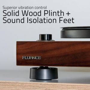 Fluance RT81 Vinyl Turntable – Walnut Wood, Hi-Fi Record Player
