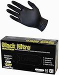 Black Nitrile Glove Disposable Heav