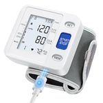 WRIST DIGITAL BLOOD PRESSURE MONITOR MACHINE BP CUFF FOR HOME USE (White)