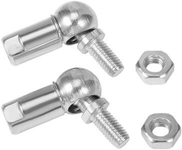 uxcell CS10 Rod End Ball Bearing with Stud, Right-Hand Female Thread M6x1.0, Right-Hand Male Thread M6x1.0, Self-lubricating Carbon Steel Ball Socket Endfitting 2pcs