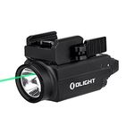 OLIGHT Baldr S 800 Lumens EDC Rechargeable Tactical Flashlight, Flashlight with Adjustable Green Beam and White Light, Compact Rail Mount Light Powered by Battery (Black)