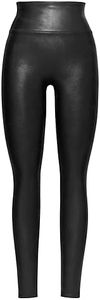 Spanx Womens Faux Leather Leggings Black