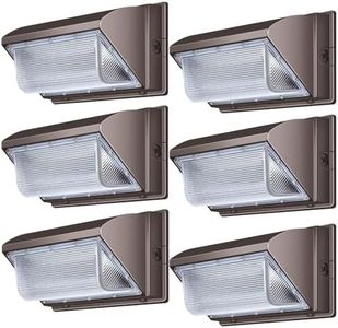 ledmo 120W LED Wall Pack Light, 15840LM Daylight Outdoor Security Lighting, Commercial and Industrial Outdoor Wall Pack Lights, 5000K IP65 Waterproof for Garage, Warehouse, Parking lot, Yard, 6 Pack