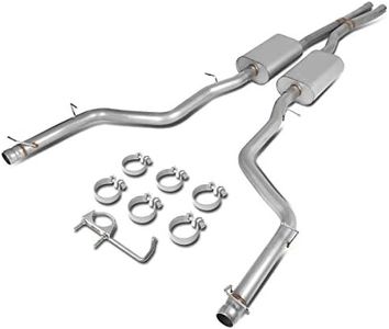 DNA MOTORING CBE-DCHAL15-57L Stainless Steel Cat Back Exhaust System [Compatible with 15-18 Dodge Challenger 5.7 V8]