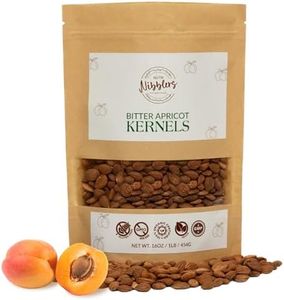 Nutri Nibblers Certified Organic Bitter Apricot Seeds 1Lb Freshly Packed Bitter Apricot Kernels Organic Raw In Eco-Friendly Resealable Bag Vegan,Non-GMO,Gluten Free - Rich In Vitamin B17 (Amygdalin)