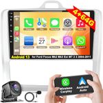 4G + 64G Android 13 Car Radio Wireless Carplay For Ford Focus Mk2 Mk3 Exi MT 2 3 2004-2011 9 Inch HD Touch Screen Android Auto Stereo GPS Navigation WiFi Mirror Link Bluetooth FM/RDS/DAB/EQ/SWC Camera