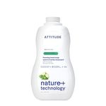 ATTITUDE Foaming Hand Soap, Plant and Mineral-Based Ingredients, Vegan and Cruelty-free Personal Case Products, Bulk Refill, Green Apple and Basil, 1.04 Liters
