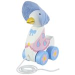 Peter Rabbit Toys - Jemima Puddleduck Pull Along Toy, Wooden - Early Development & Activity Toys, Baby Girl Gift, Toddler Boy, First Birthday - Official Licensed Peter Rabbit Gifts by Orange Tree Toys