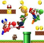 DEKOSH Mario Wall Decal | Peel & Stick Mario Wall Decor for Kids Room