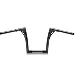 MoKitDora Sportster Dyna Softail 12” Rise Ape Hangers 1.25” Fat 1" Clamp Handlebar Z Bars for Harley XL 883/1200,1994-up Road King & 1998-2013 Road Glide, Gloss Black