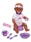 Simba New Born 105030060 Baby Doll with Sleeping Eyes Drink and Moisture Function 8 Pieces 43 cm