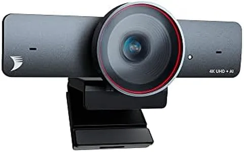 WYRESTORM 4K Webcam with AI Tracking, 120° FOV Wide Angle, Auto Framing, 90fps, 8X Digital Zoom, Dual AI Noise-canceling Mics, Video Conference Room Camera, Zoom Certified, Works for Microsoft Teams