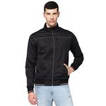 Wrangler Men's Bomber Jacket (WMJK004163_Black_2XL)