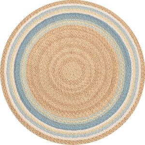 Viniliko, Alfombra de Vinilo Líneas Azules [Diam] 100 cm