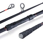 Sougayilang Carp Fishing Rod Carbon Fiber Spinning Fishing Rod,with Super Smooth Guide Ring,(3M/3.6M) 6/7 Section Portable Travel Fishing Pole for Saltwater or Freshwater Carp Rod-3M