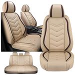 Car Seat Cover for Subaru Outback 2000-2024, Waterproof and Wear Resistant Sports Seat Cover, Premium Nappa Leather Seat Protector. (5 Seats Standard/Beige)