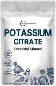 Micro Ingredients US Origin Potassium Citrate Powder, 1 KG (35 Ounce) | Essential Hydration Electrolyte Supplement | Supports Mineral Balance, Heart, Joint, and Immune Health | Vegan Friendly