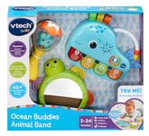 VTech Baby Ocean Buddies Animal Band, 3 Interactive Musical Instruments with Sounds and Phrases, Teaches Animals and Colours, Music Toy, Gift for Babies 3, 6, 12, 18 Months Plus, English Version