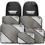 HERO Packing Cubes (5 Set) Luggage Organizers with 2 Laundry Bags