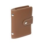 Stealodeal Brown 26 Slots Leather Debit/Credit/ATM Men/Women Card Holder