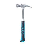 OX OX-P082920 Straight Rip Claw Hammer 20 oz with Non-slip Handle - Precision Balanced Hammer Tool Ideal for Carpenters and Electricians, Multi-colour